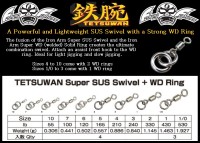 NATURE BOYS FishingFighters Tetsuwan Super SUS Swivel + WD Ring #10