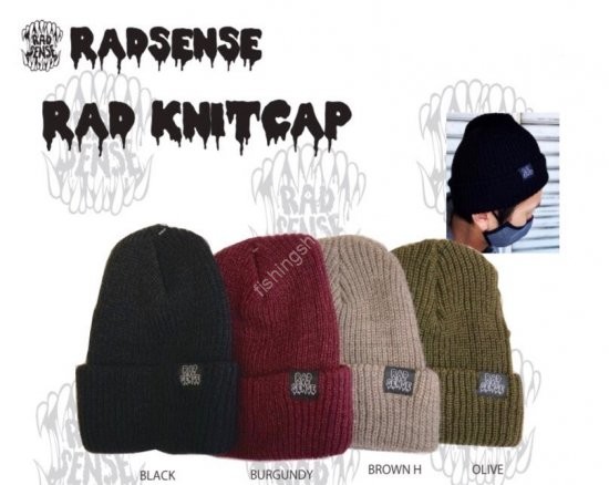 RAD SENSE Rad Knit Cap #Burgundy