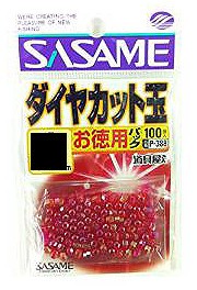 SASAME Diamond Cut P-388 [Red] #8 Value Pack (40pcs)