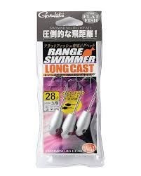 GAMAKATSU Range Swimmer Long Cast [Silver] 28g #3/0 (3pcs)