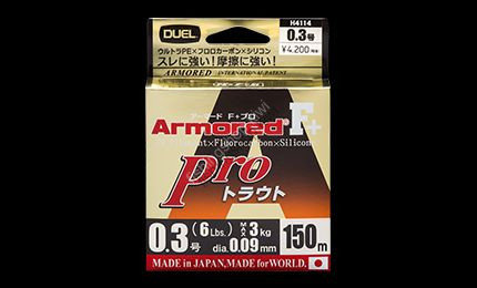 DUEL ARMORED F + Pro trout 150 m #0.3