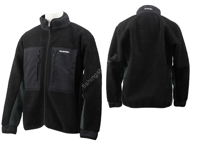 PAZDESIGN SJK-020 Boa Fleece Vest (Black/Charcoal) L