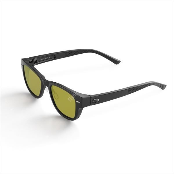 TIEMCO Sight Master Polarized Glasses Miscella Matte Black Ease Green