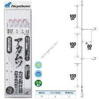 HAYABUSA Fukaba Gomoku Akamutsu Blank Hooks SD833 [Red] 2 Hook 17-4 (2pcs)
