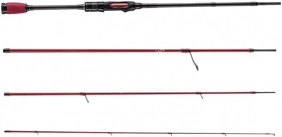 ABU GARCIA Salty Style Colors STCS-774LT-SR Soul Red Rods