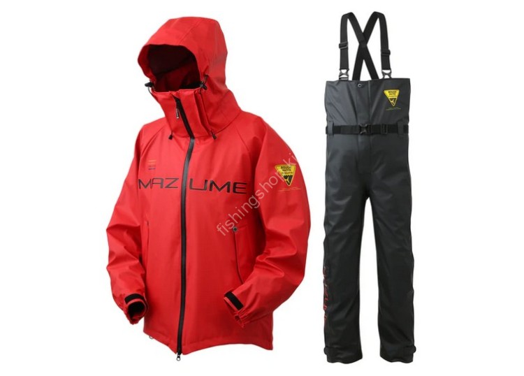 MAZUME Rough Water Rain Suit LL #Red