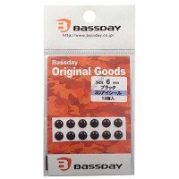 BASSDAY 3D Eye Seal 6 mm Black