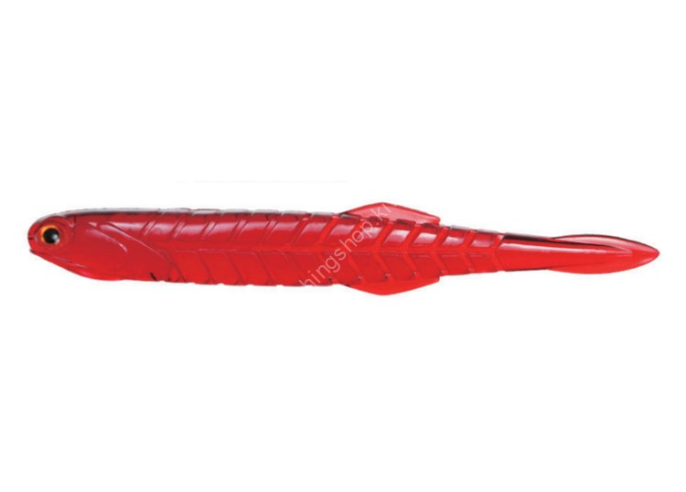 ISSEI Kaitaro Katakuchi Worm 4.5 #058 Solid red (6pcs)