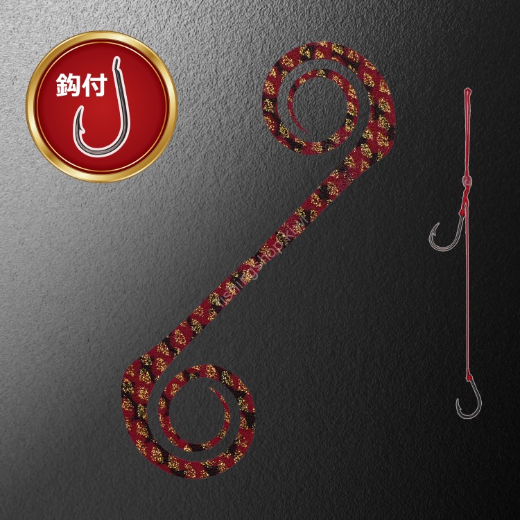 MATSUOKA SPECIAL Alpha 80mm with Hooks #Zebra Red Gold Lame
