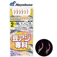 HAYABUSA Real Ami Ebi Rainbow Hook HS380 [Red] 6 Hook 2-0.6