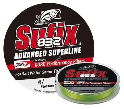 RAPALA Sufix 832 Advanced Super Line PEx8 [Neon Lime Green] 150m #1.2 (24.4 lb) Fishing lines buy at