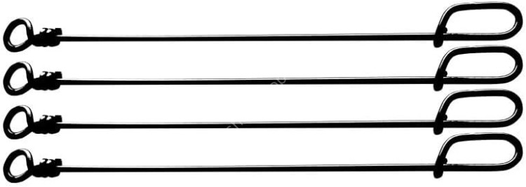 BREADEN Longtail Snap [Black] L (4pcs)