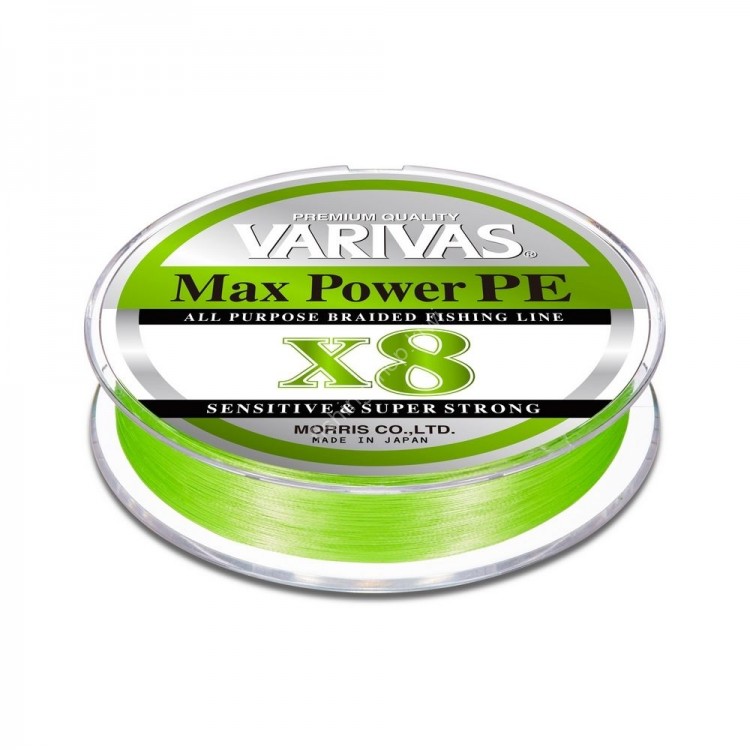 VARIVAS Max Power PE x8 [Lime Green] 150m #0.8 (16.7lb)