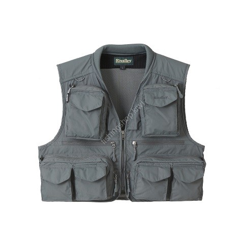 RIVALLEY Soushin 5429 RV Stream Guide Vest II [Gray] M