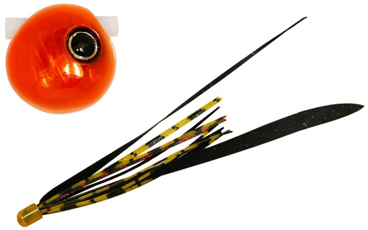 JACKALL NamariShiki BinBin Dama Slide 120g #F182 Orange Orange / Makkuro Red T+