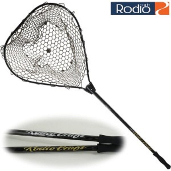 RODIO CRAFT RC Carbon Rubber Landing Net Black (Frame) / Carbon (Silver)  Accessories & Tools buy at