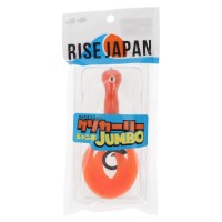RISE JAPAN Namidama Unit Geso Curly Jumbo #GCJ04 Solid Orange