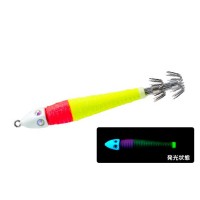 DUEL A1735 Lead Squid Jig No.25 #03 BLRY Real Luminous Red Yellow