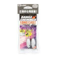 GAMAKATSU Range Swimmer Long Cast [Silver] 42g #3/0 (3pcs)