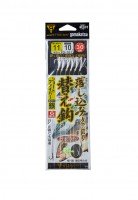 GAMAKATSU Drop-in Sabiki Replacement Hooks Short Fiber 10-8 (6pcs)
