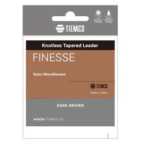 TIEMCO Finesse Leader 6X [Dark Brown] 8ft