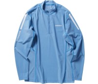 SHIMANO SH-040X Water Repellent Half Zip Shirt Long Sleeve (Sax Blue) S