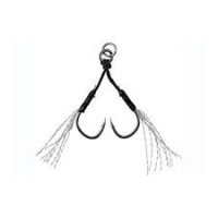 DUO Drag Metal Cast Genuine Assist Hook Double [Clear Tinsel] #14 (3pcs)