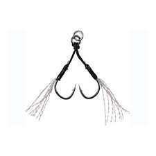 DUO Drag Metal Cast Genuine Assist Hook Double [Clear Tinsel] #14 (3pcs)
