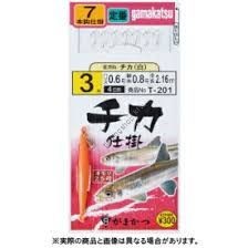 Gamakatsu Chika SHIKAKE AKA SODE 7 pcs T202 3.5-0.6