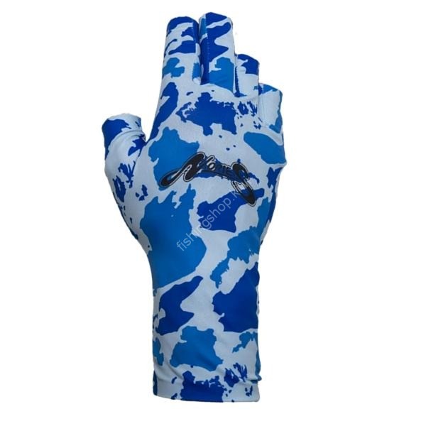 NORIES NS-05  Three Season Palmless Gloves (Blue Camo) M