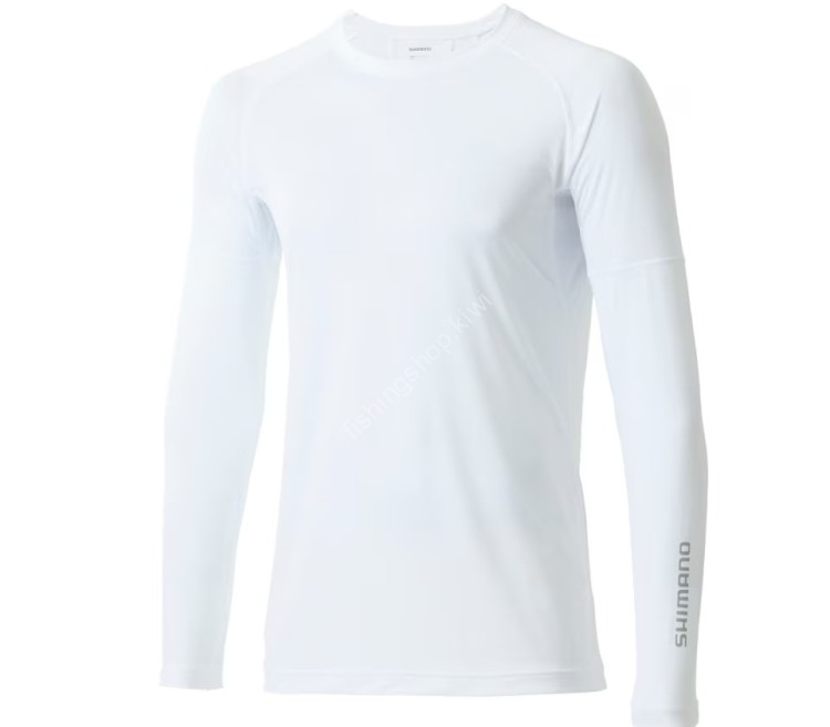 SHIMANO IN-000V Sun Protection Hybrid Inner Shirt White S