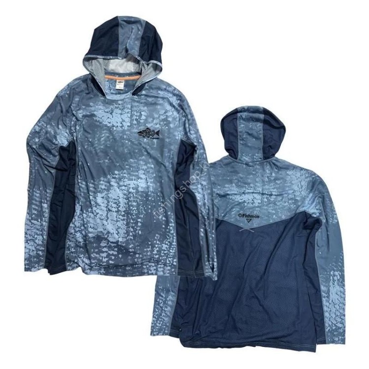 FISHMAN AP-00347 Dry Hoodie [BlueCamo] S