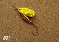 RIVER OLD Satellite. Toopeedo 8.0g #01 Gold Hologram