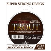 YAMATOYO Famell Trout Brown 100m 7lb #1.2