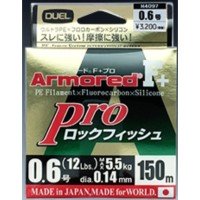 DUEL Armored F+ Pro Rockfish [Dark Brown w/Orange Markings] 150m #0.6 (12lb)