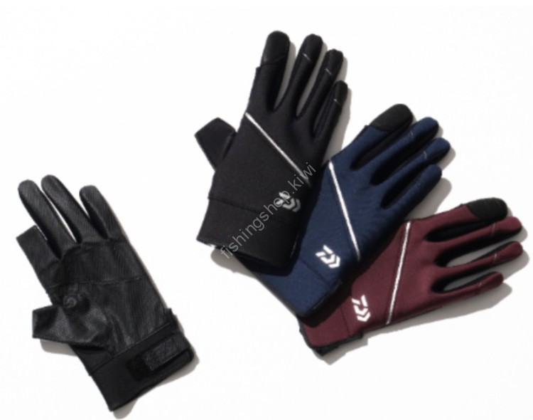 DAIWA DG-3025W Titanium Alpha Casting Gloves 2 Cuts [Black] M