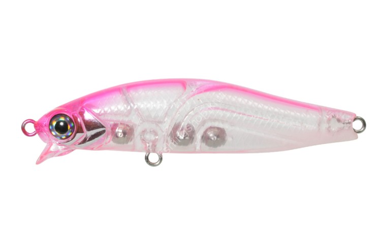 ISSEI Kaitaro Ame Minnow 55SR-SS #003 Pink Buck Tail Glow