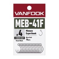VANFOOK MEB -41F Minnow Experthook Medium Heavy Wire Micro Barbs Size #4