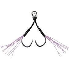 DUO Drag Metal Cast Genuine Assist Hook Double [Pink Tinsel] #14 (3pcs)