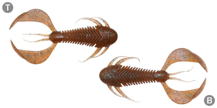 MEGABASS Rock Hog 2'' #Cinnamon Blue Flake (10pcs)