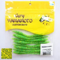 TIEMCO Gary Pickle Worm 4 #169 Chartreuse Lime & Chartreuse Flakes