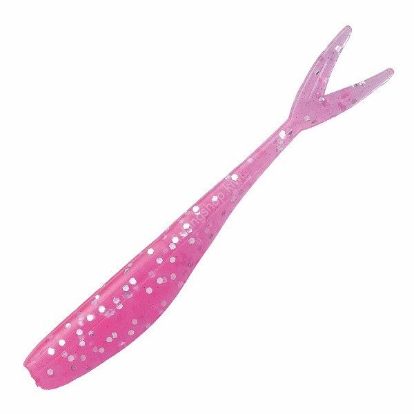 BASIC GEAR Light Saltworm Fin Tail 2 inches F05 Pink Glow
