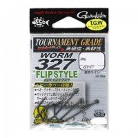 GAMAKATSU Worm 327 Flip Style #1/0 (4pcs)