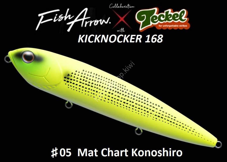 FISH ARROW×teckel Kicknocker 168 #05 Mat Chart Konoshiro Lures buy