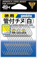 GAMAKATSU 69004 Value Pack Ringed Chinu Hook [White] #3