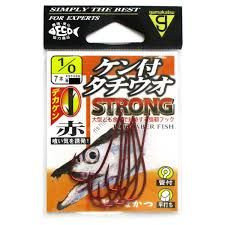 GAMAKATSU Tachiuo Kentsuki Strong [Red] #1/0 (7pcs)