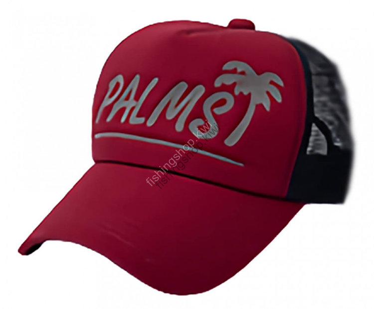 ANGLERS REPUBLIC PALMS LOGO MESH CAP WINE