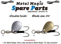 CORMORAN AquaWave Metal Magic Spare Parts Double Hook Blade-0 #S
