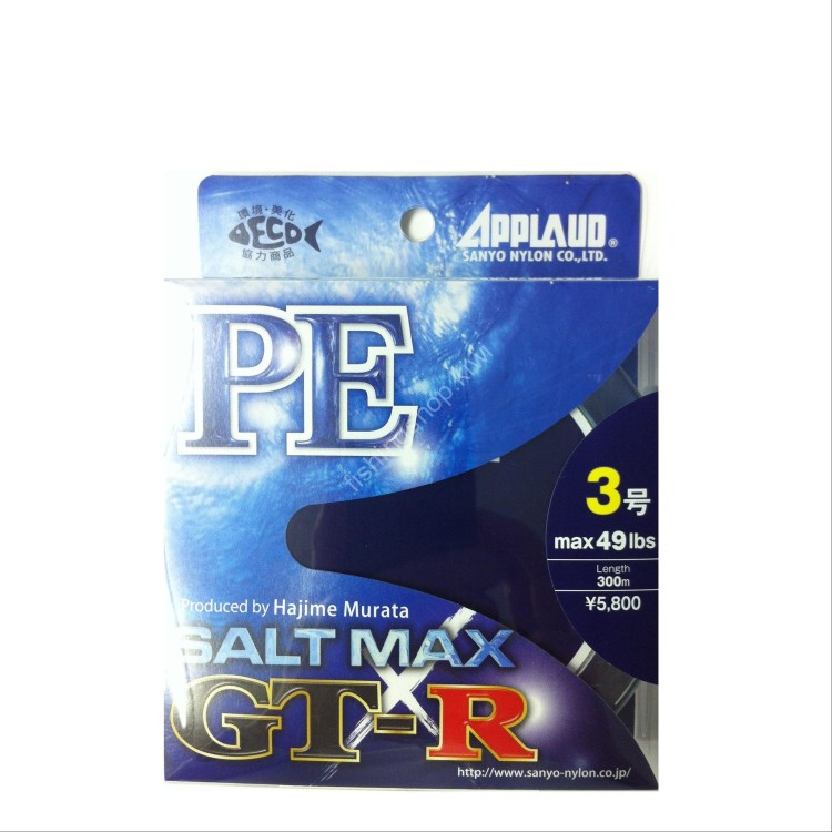 SANYO NYLON Applaud Salt Max GT-R PE [10m x 5color] 300m #3 (49lb)