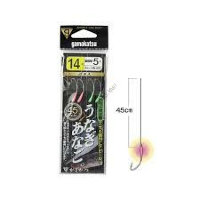 Gamakatsu UN602 LINE incl. UNAGI / ANAGO (Eel / Conger) Spare Hook Luminous 14-5